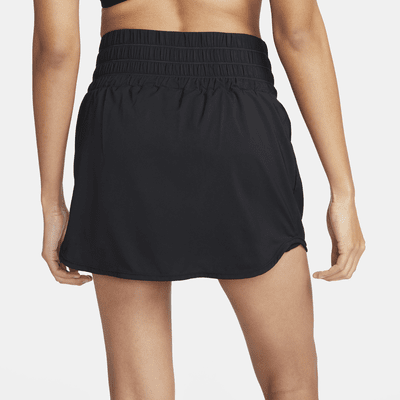 Skort Dri-FIT de tiro ultraalto para mujer Nike One