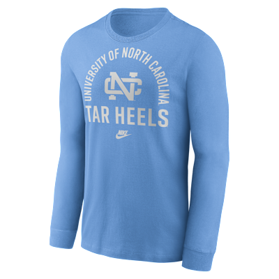 North Carolina Legacy Arched Logo Men's Nike College Long-Sleeve T-Shirt