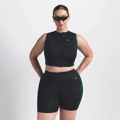 NikeSKIMS Shine Women's Front-Zip Bra