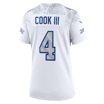 James Cook III Buffalo Bills Rivalries Collection Women’s Nike NFL Game Jersey