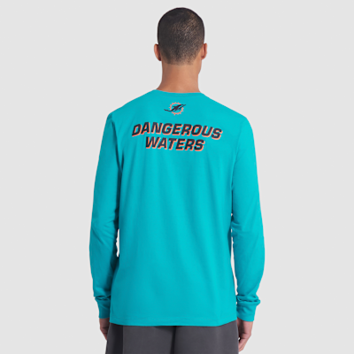Playera de manga larga Nike de la NFL para hombre Miami Dolphins Rivalries Collection Essential