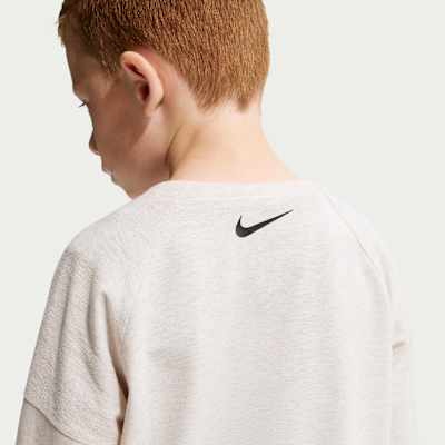 Nike E1D1 Little Kids' French Terry 2-Piece Graphic Crew Set