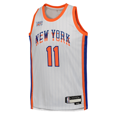 Jersey Nike Dri-FIT de la NBA Swingman para niños talla grande Jalen Brunson New York Knicks 2024/25 City Edition