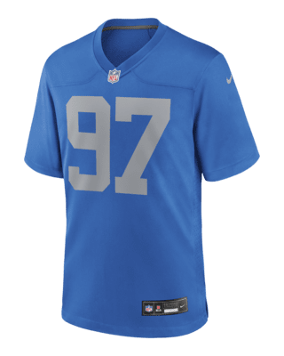 Мужские джерси Aidan Hutchinson Detroit Lions Nike NFL Game Football Jersey для футбола