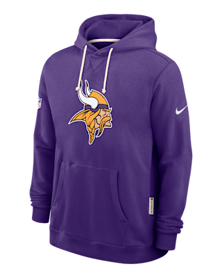 Мужское худи Minnesota Vikings Initial Home Sideline Nike Dri-FIT NFL Pullover Hoodie