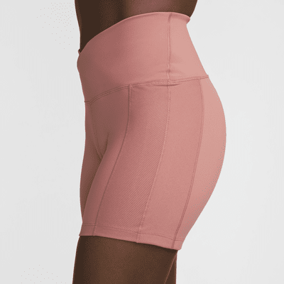 Shorts de ciclismo de tiro alto de 18 cm para mujer Nike One Wrap