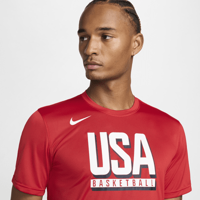 USA Practice Nike Basketball-T-shirt til mænd