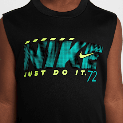 Conjunto de shorts de 2 piezas con estampado Rhythm para niños talla pequeña Nike Dri-FIT