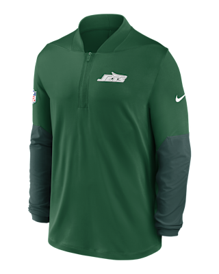 Мужские  New York Jets Feel The Pressure Nike Dri-FIT NFL 1/2-Zip Top