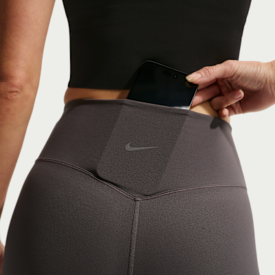 나이키 젠비 여성 하이웨이스트 7/8 노 프론트 심 레깅스