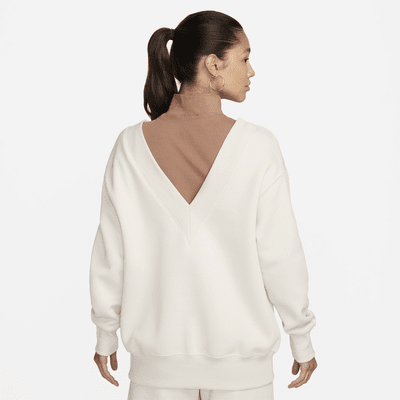 Nike Sportswear Phoenix Fleece Women's Oversized V-Neck Sweatshirt. Nike ID