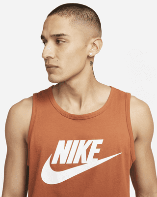 Nike Icon Futura Tank Top - Men's L White/Black