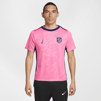 3e haut de foot d'avant-match Nike Dri-FIT Atlético Madrid Academy Pro pour homme