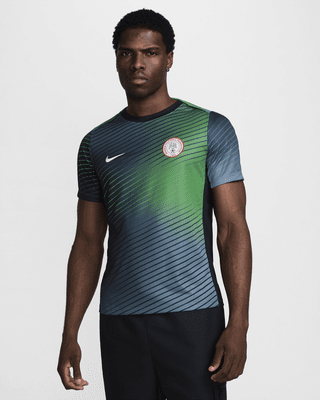 Мужские шорты Nigeria Academy Pro Nike Dri-FIT Soccer Pre-Match Short-Sleeve Top