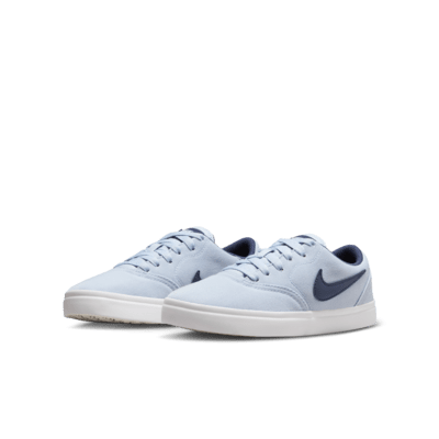 Tenis de skateboarding para niños talla grande Nike SB Check Canvas