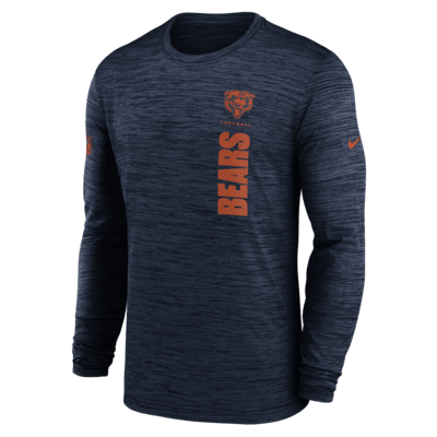 Chicago Bears Sideline Velocity Men's Nike Dri-FIT NFL Long-Sleeve T-Shirt