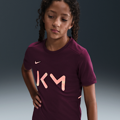 Kylian Mbappé Academy Older Kids' Nike Dri-FIT Football Short-Sleeve Top