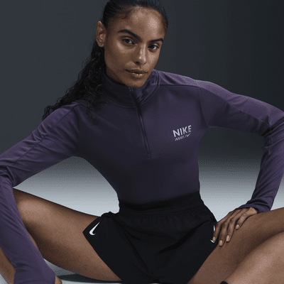 Nike Pacer Dri-FIT rövid cipzáras női futófelső