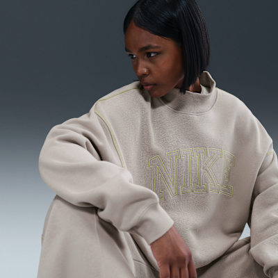 Sudadera de cuello alto de tejido Fleece para mujer Nike Sportswear Phoenix