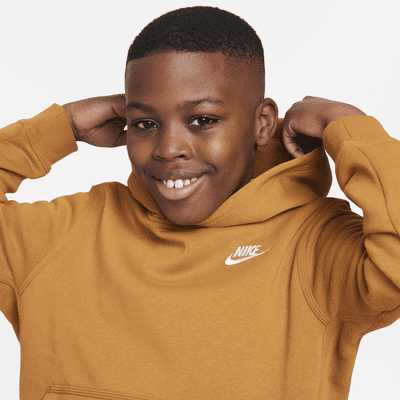 Nike Sportswear Club Fleece Big Kids' (Boys') Pullover Hoodie (Extended Size)