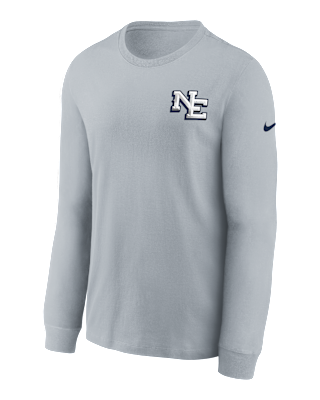 Детская футболка New England Patriots Rivalry Big Kids' Nike NFL Long-Sleeve