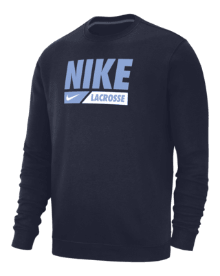 Мужские  Nike Club Fleece Lacrosse Crew-Neck Pullover Top