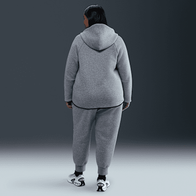 Nike Sportswear Tech Fleece Windrunner hosszú cipzáras, kapucnis női pulóver (plus size)