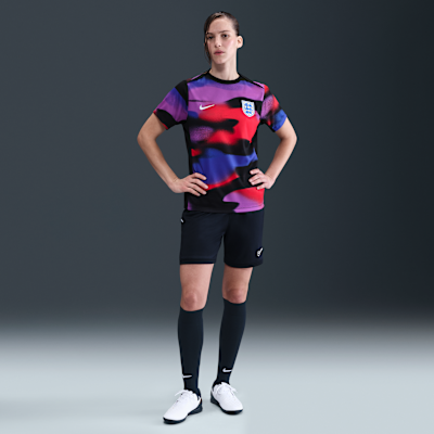 England Academy Pro Women's Nike Dri-FIT Football Pre-Match Short-Sleeve Top