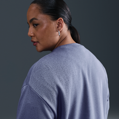 Nike Sportswear Club Fleece Women's Loose Crew-Neck Sweatshirt (Plus Size)