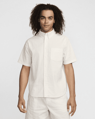 Мужские шорты Nike Life Short-Sleeve Seersucker Button-Down Shirt