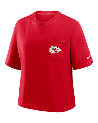 Женская футболка Kansas City Chiefs Rewind Pocket Boxy Nike NFL