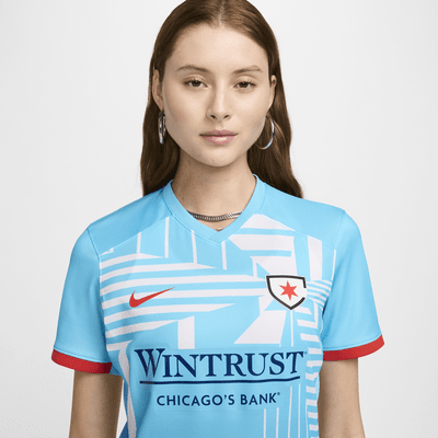 Jersey Nike Dri-FIT de la NWSL tipo réplica para mujer Chicago Red Stars 2024 Stadium Primary