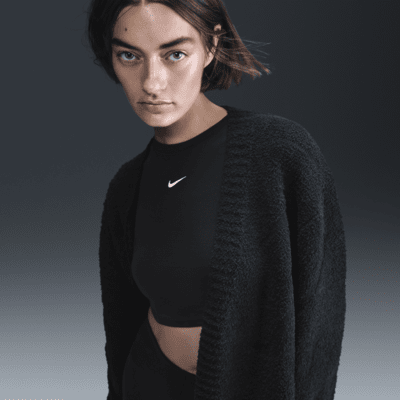 Cárdigan de tejido Knit oversized para mujer Nike Sportswear Phoenix Cozy Bouclé