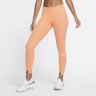 nike running hybrid metallic tights
