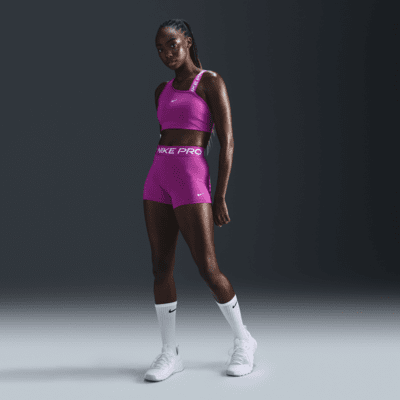 Nike Pro Swoosh Asimetrik Orta Destekli Pedli Kadın Spor Sütyeni