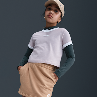 Nike Sportswear Club Big Kids' (Girls') French Terry Skirt