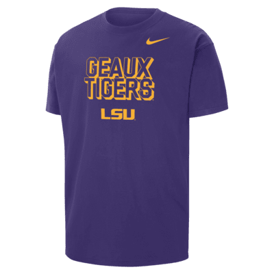 LSU Men's Nike College Max90 Crew-Neck T-Shirt