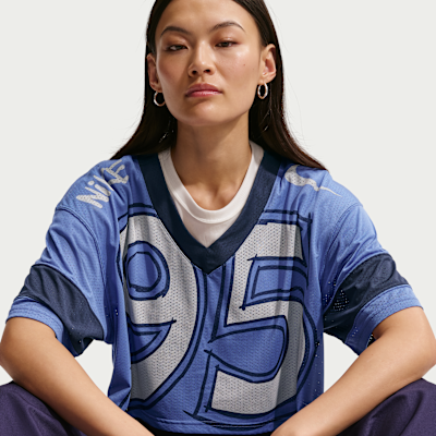 Jersey oversized cropped para mujer Nike Sportswear