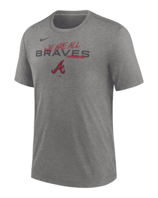 Men's Nike Red Atlanta Braves Logo Local Team T-Shirt