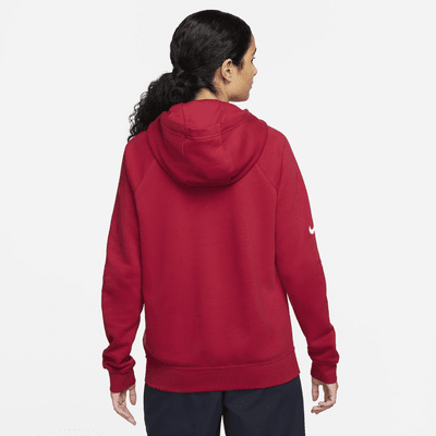 F.C. Barcelona Essential Women's Nike Fleece Pullover Hoodie. Nike SK