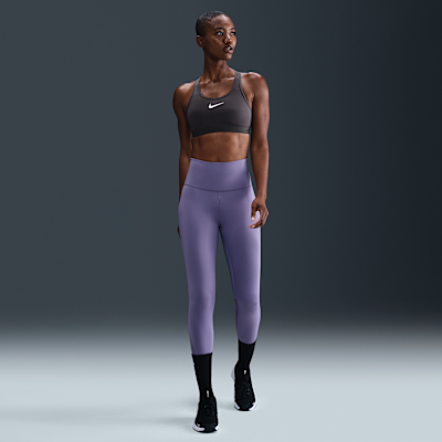 Brassière de sport réglable non rembourrée Nike Swoosh High Support pour femme