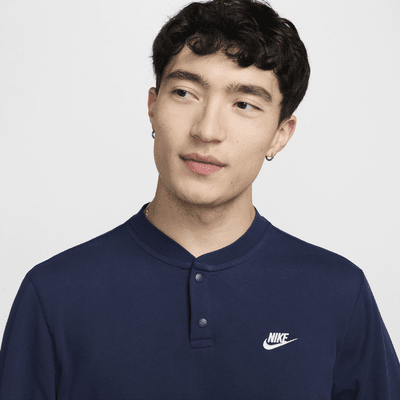 Henley de manga larga para hombre Nike Club