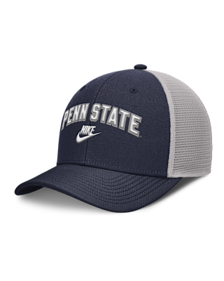 Мужские  Penn State Legacy Arch Rise Nike Dri-FIT College Trucker Adjustable Hat