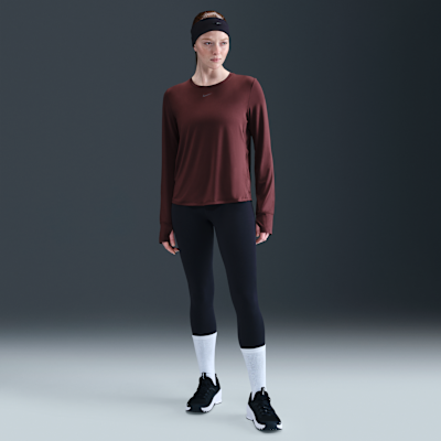 Playera de manga larga Dri-FIT para mujer Nike One Classic