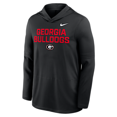 Georgia Sideline Men's Nike Dri-FIT College Long-Sleeve Hooded Top