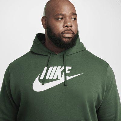 Sudadera con gorro sin cierre con estampado para hombre Nike Sportswear Club Fleece