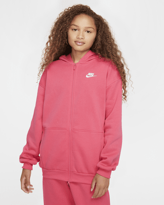 Подростковое худи Nike Sportswear Club Fleece Big Kids' Oversized Full-Zip Hoodie