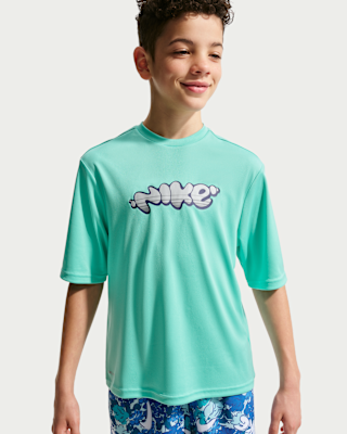 Детские шорты Nike Swim Hydroguard Big Kids' (Boys') Dri-FIT UV Short Sleeve Top