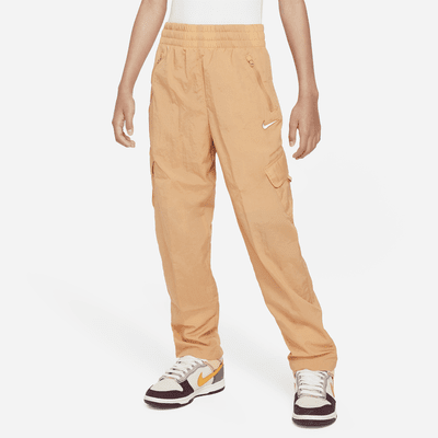 Nike Sportswear Big Kids' (Girls') High-Waisted Woven Cargo Pants