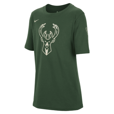 T-shirt NBA Nike Milwaukee Bucks Essential Júnior (Rapaz)